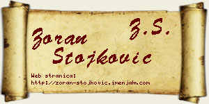 Zoran Stojković vizit kartica